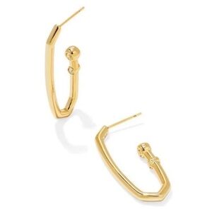 Kendra Scott 14 K Gold plated Brass CZ
Stones Drop earrings New